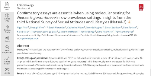 Confirmatory assays are essential Journal thumbnail