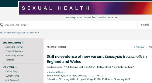 Still no evidence of new variant Journal thumbnail