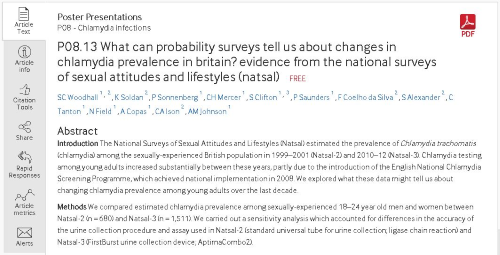What can probability surveys tell us about changes Journal thumbnail